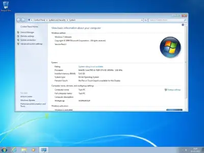 Windows 7 Home Premium Screenshot 3