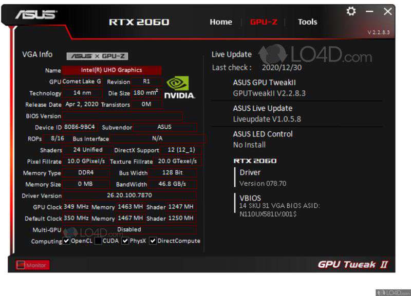 Asus has a program called GPU Tweak II