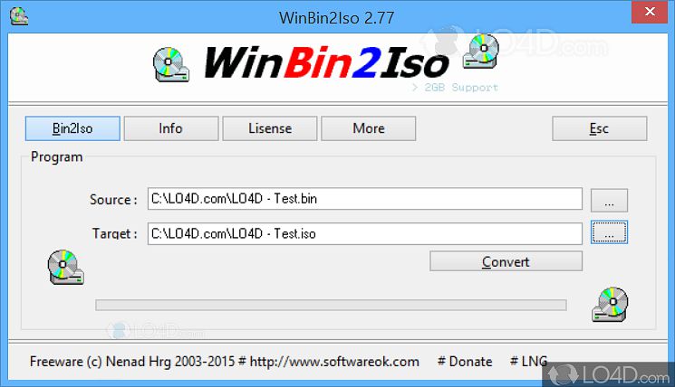 WinBin2Iso 6.21 downloading