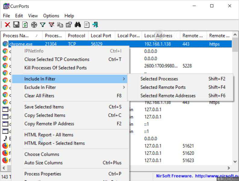 CurrPorts 2.76 download the new for windows