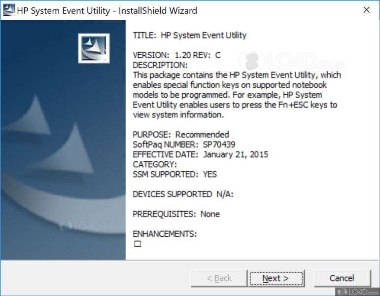 Hp system event utility что это