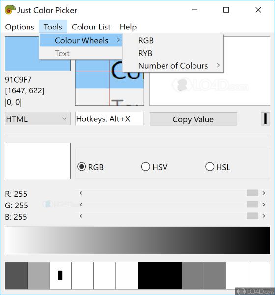 just color picker linux