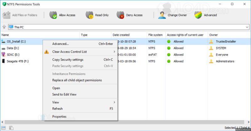 Ntfs permissions tools как пользоваться