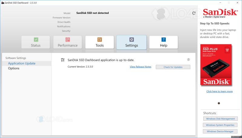 download the last version for android WD SSD Dashboard 5.3.2.4
