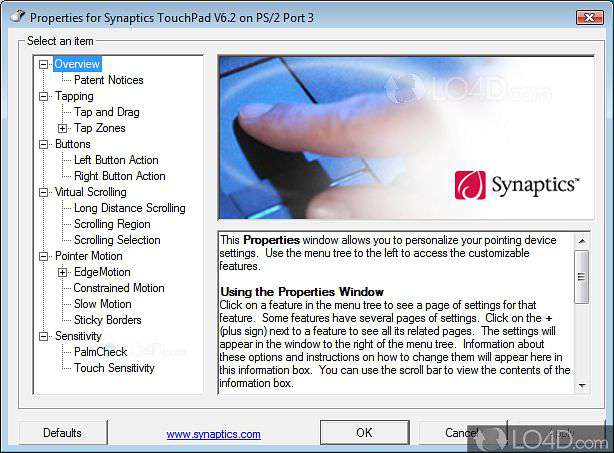 synaptics-pointing-device-driver