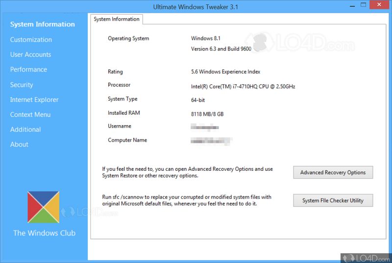 for windows download Ultimate Windows Tweaker 5.1